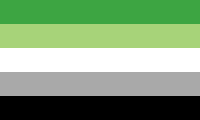Un steag dreptunghiular cu cinci dungi orizontale de aceeași lungime: verde, verde deschis, alb, gri, negru