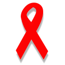 A red ribbon